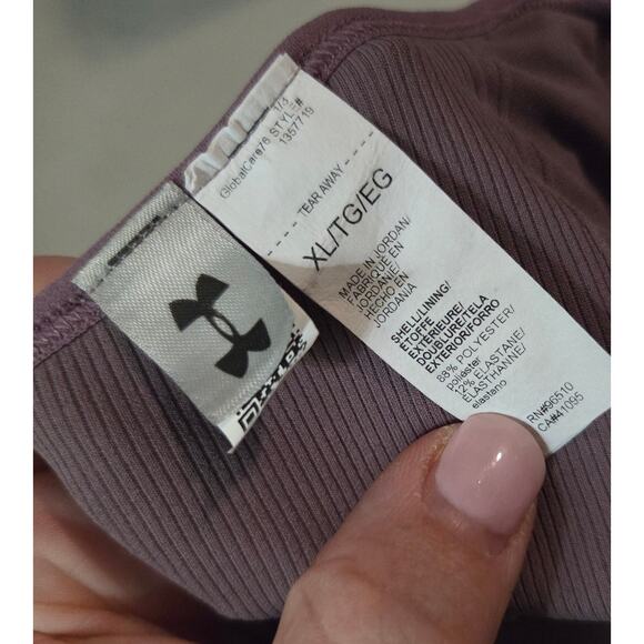 Under Armour UA XL Infinity Crossover High Impact Adjustable Sports Bra Mauve - Picture 6 of 9